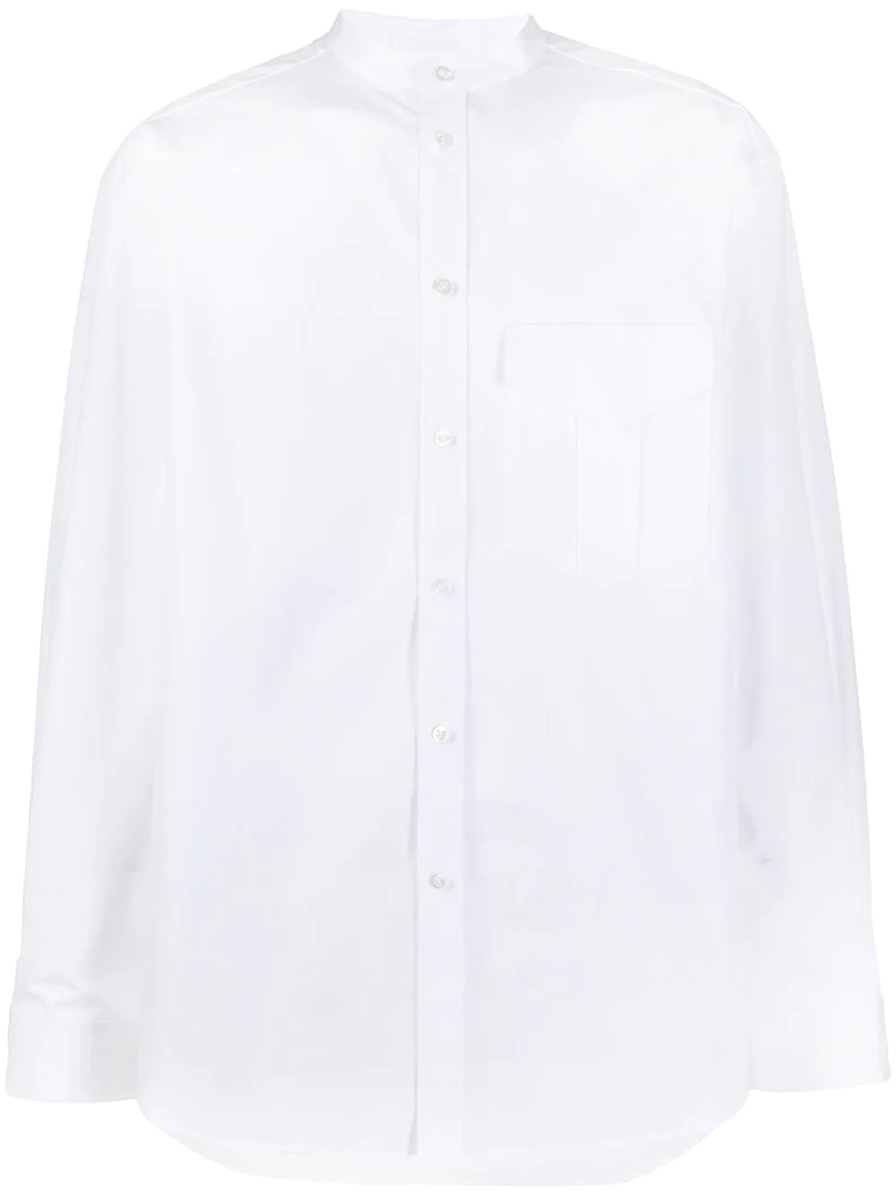 chest-pocket cotton shirt - 1