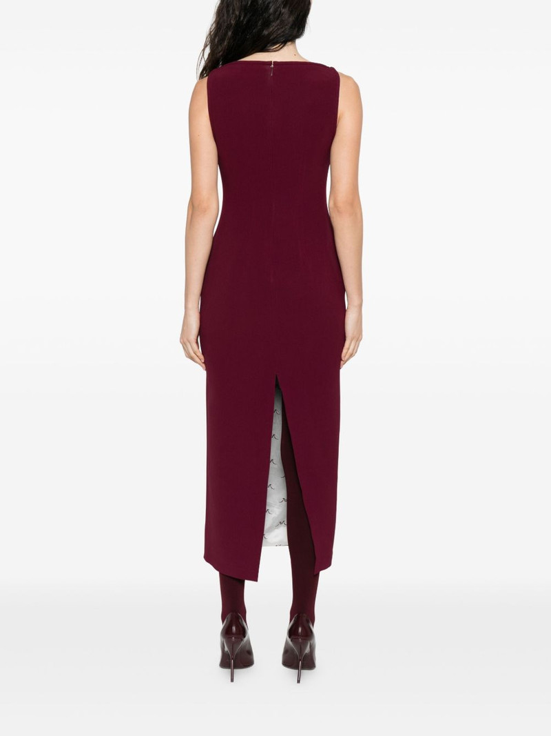 keyhole-neckline sleeveless mini dress 4