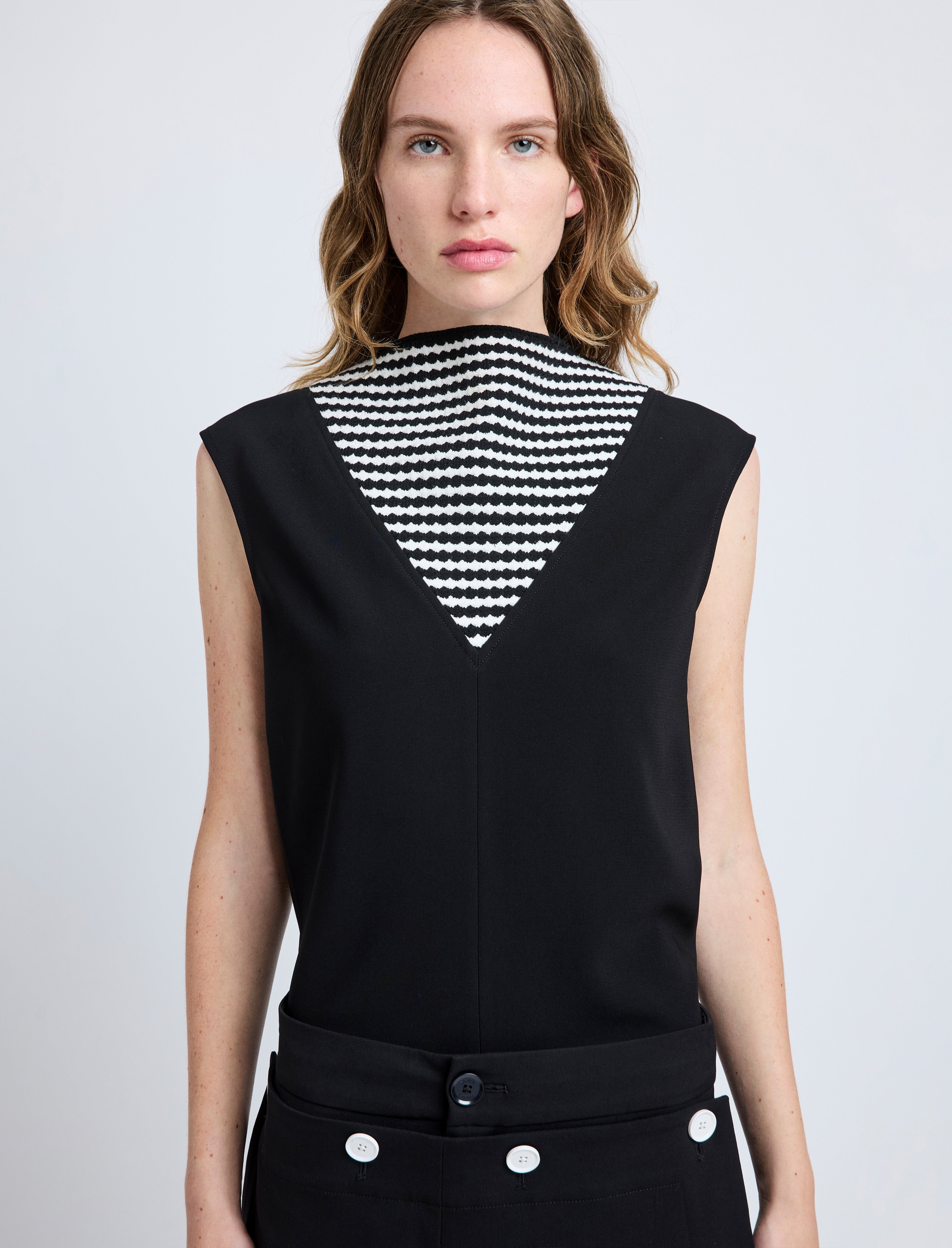 Prescott Top in Matte Viscose Crepe - 6