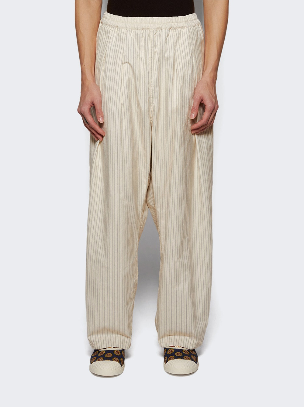 Pants Ecru And Black - 2