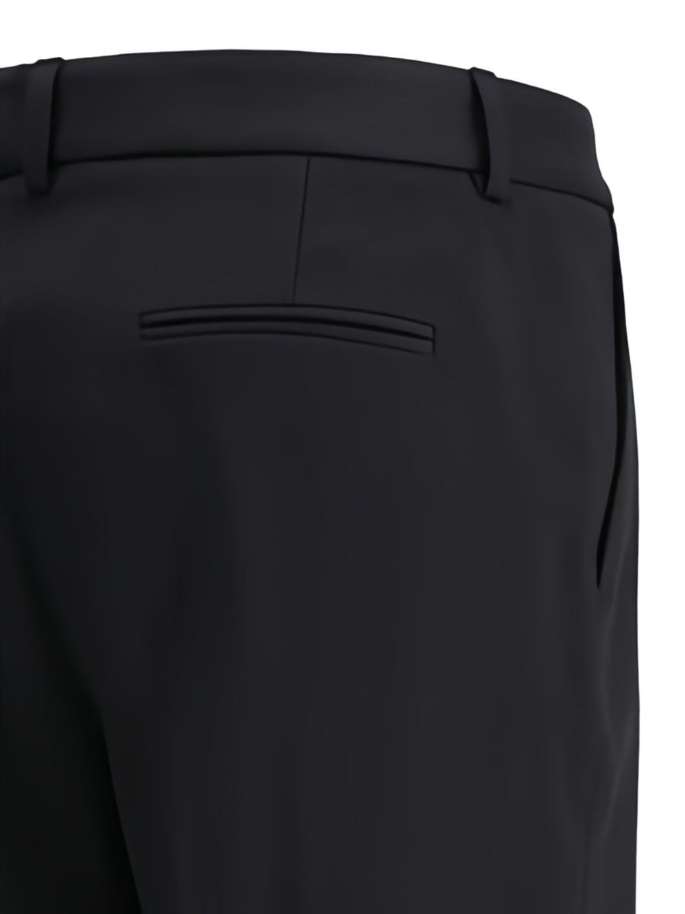 wool straight-leg trousers - 3