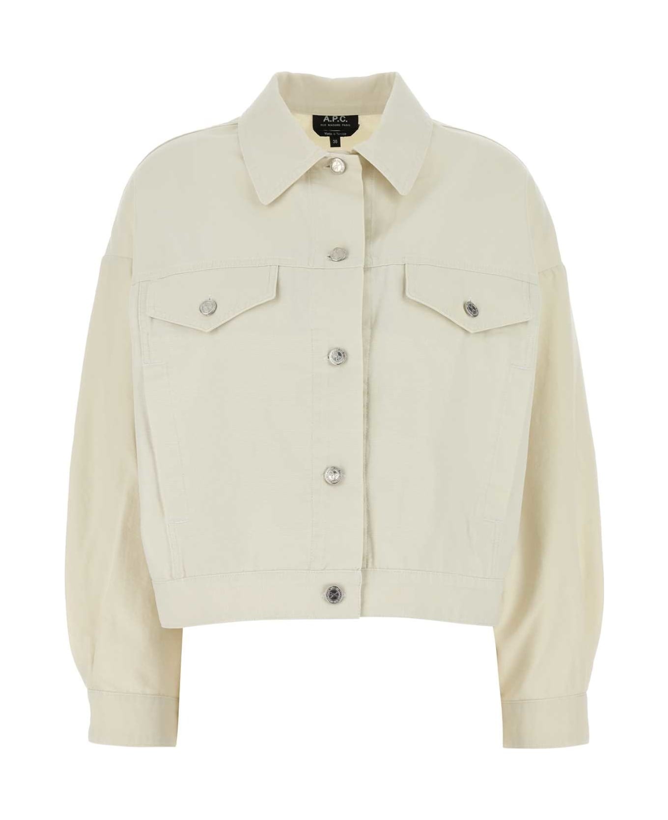Ivory Denim Cally Jacket - 1