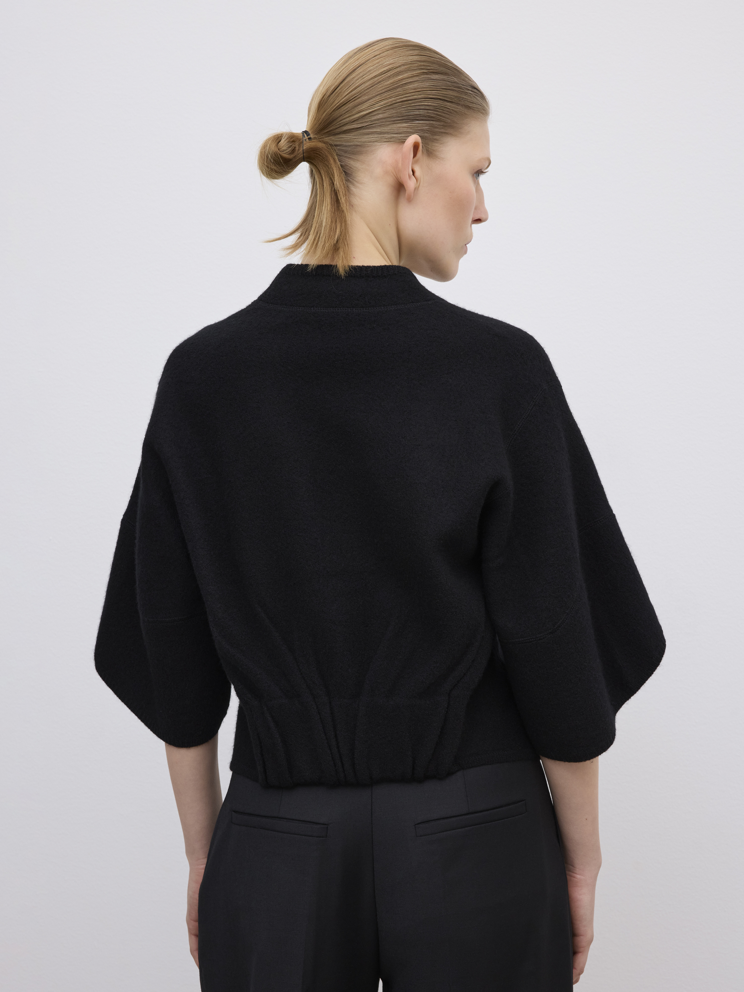 Short Wool Cardigan - 3
