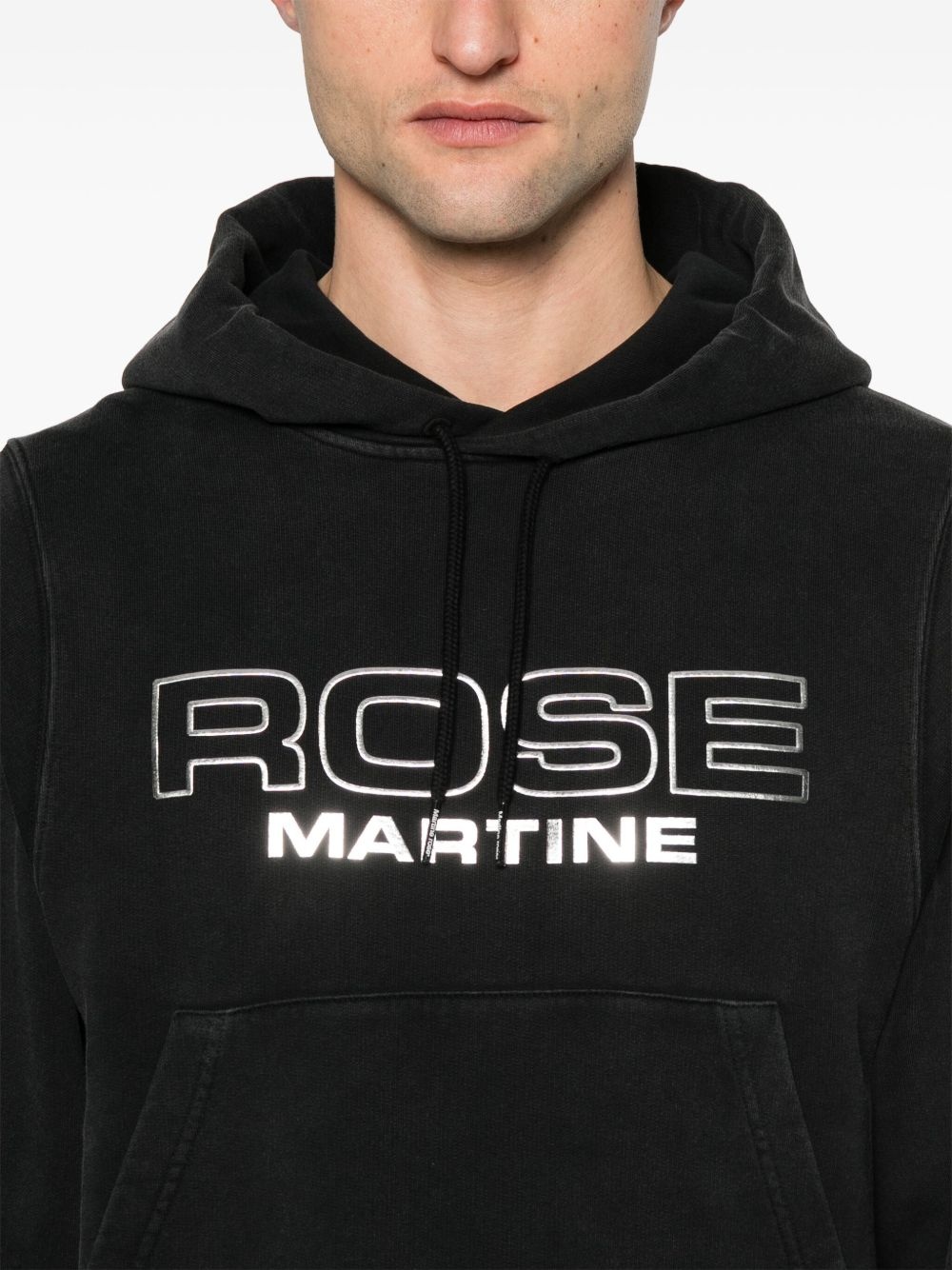 raised-logo hoodie - 5