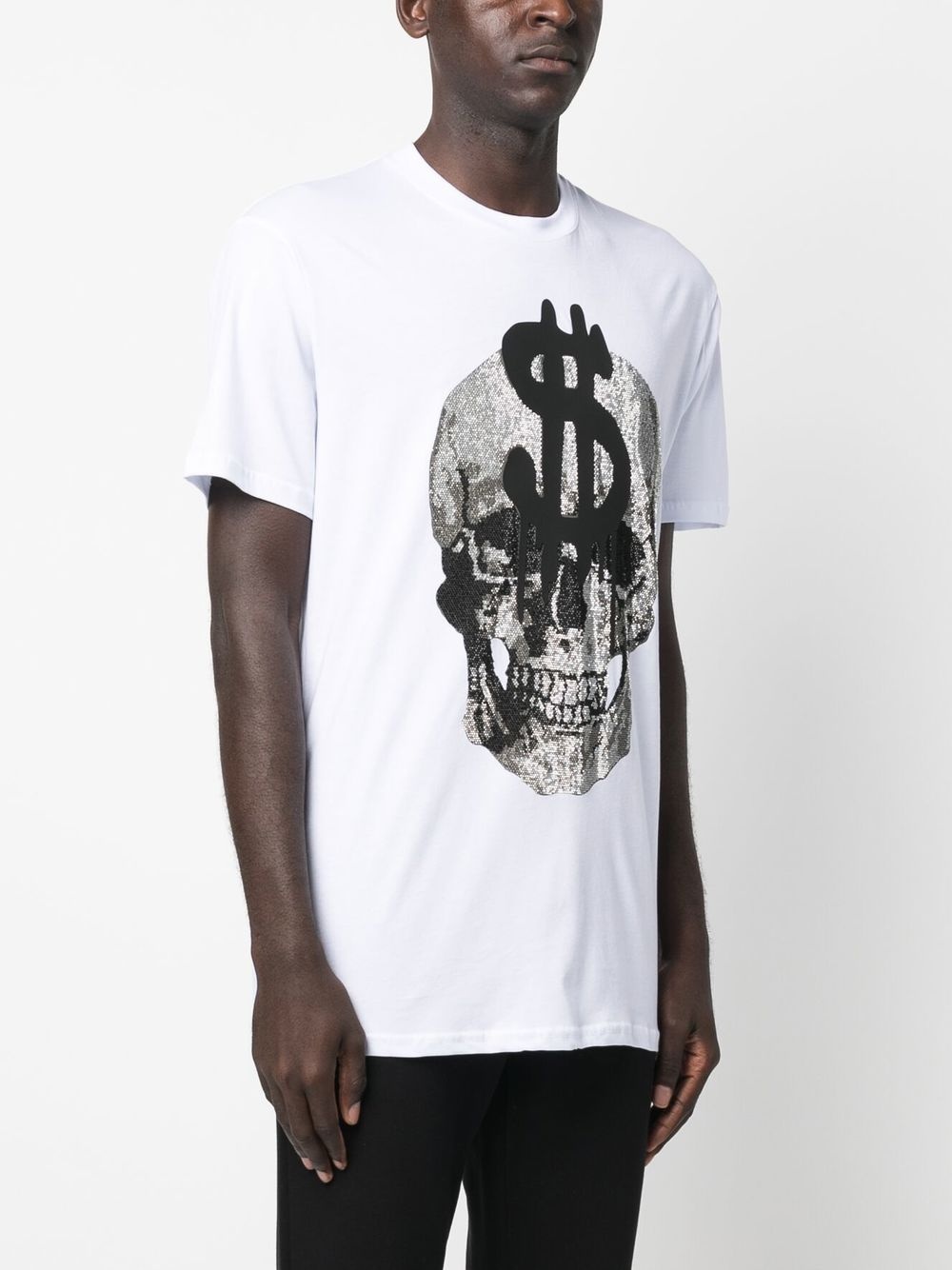 Skull-print crew-neck T-shirt - 3