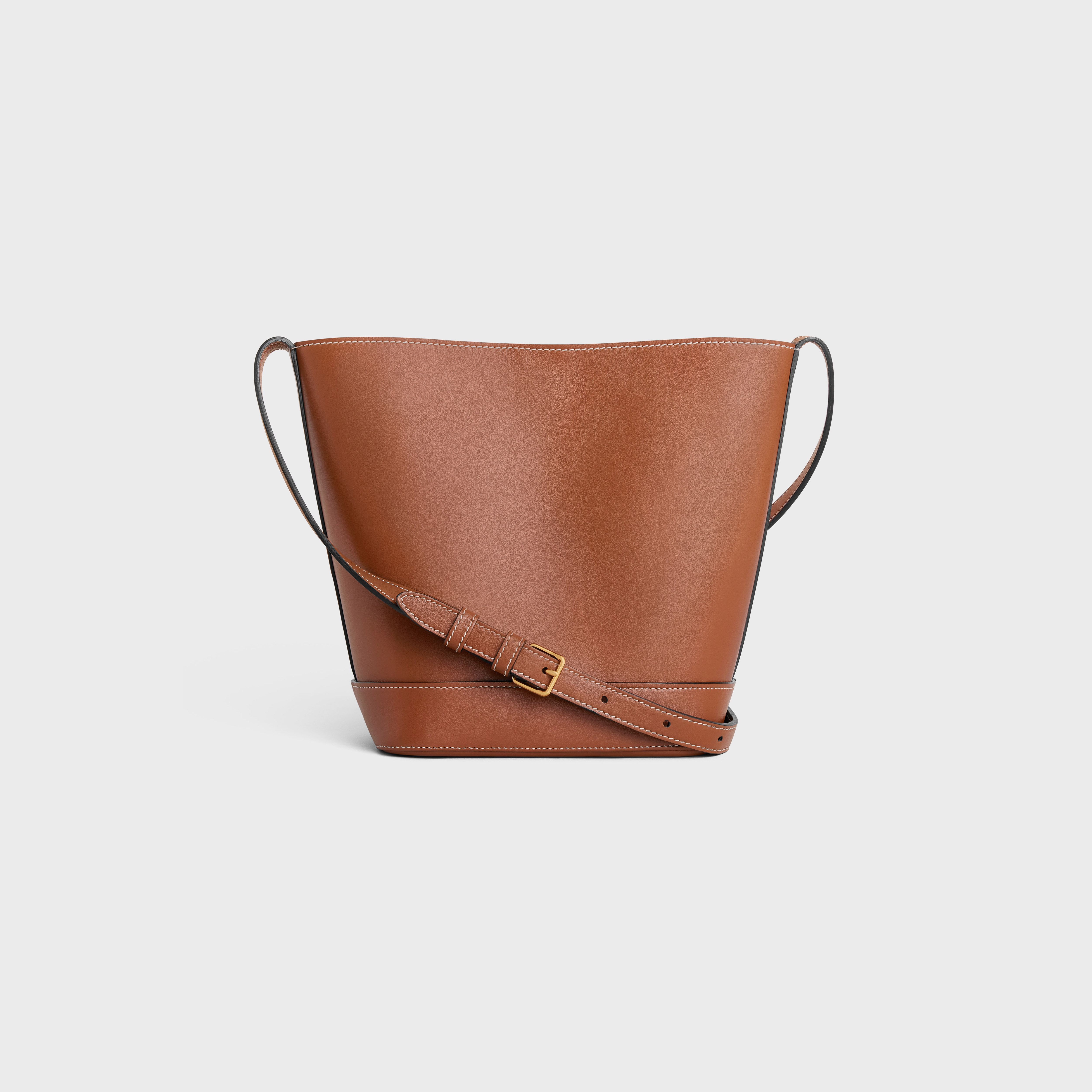 SMALL BUCKET CUIR TRIOMPHE in Smooth Calfskin - 3