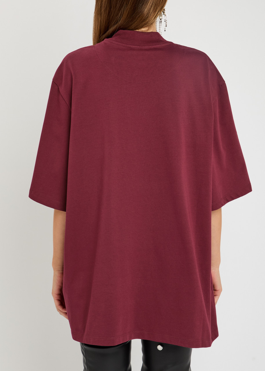 The Attico Logo-embroidered Cotton T-shirt - 3