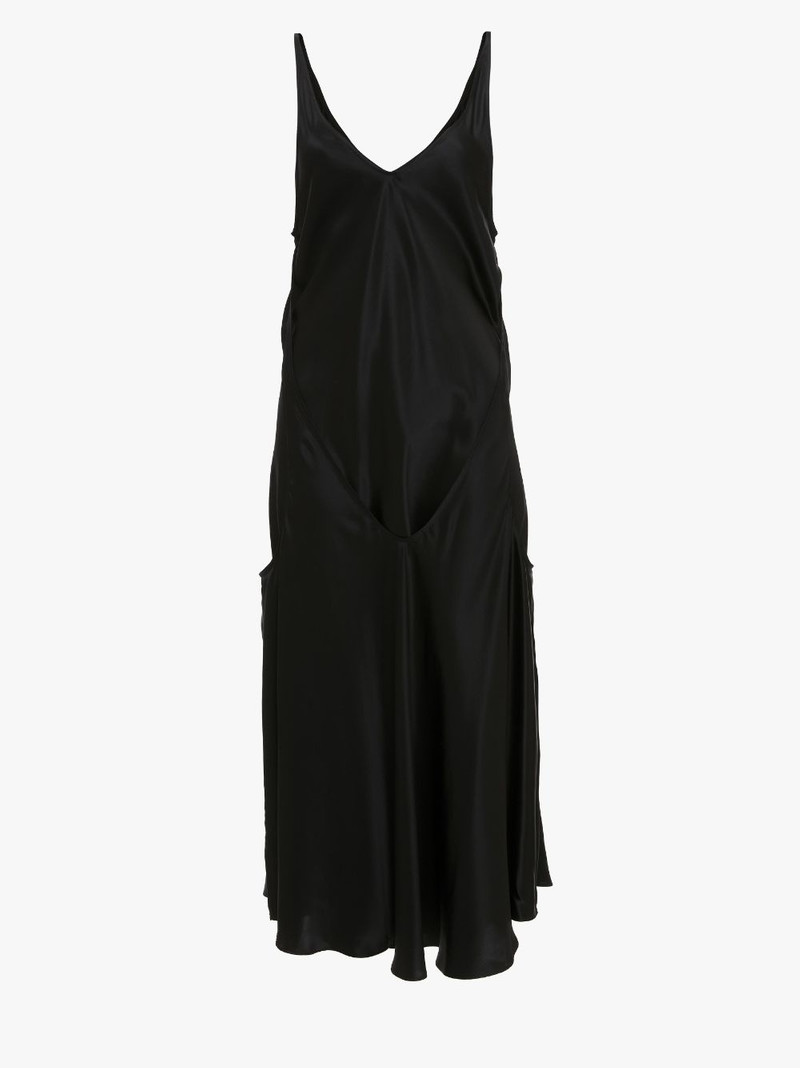 CUT OUT LAYERED SILK DRESS 1