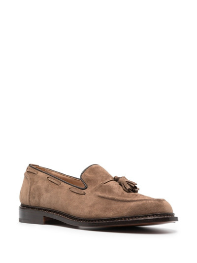 Tricker's tassel-detail leather loafers outlook