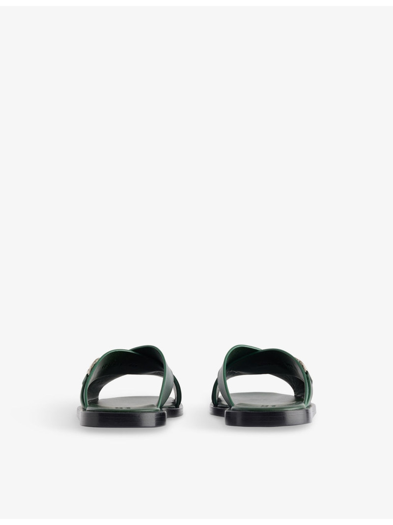 GUCCI Interlocking G Leather Sliders outlook