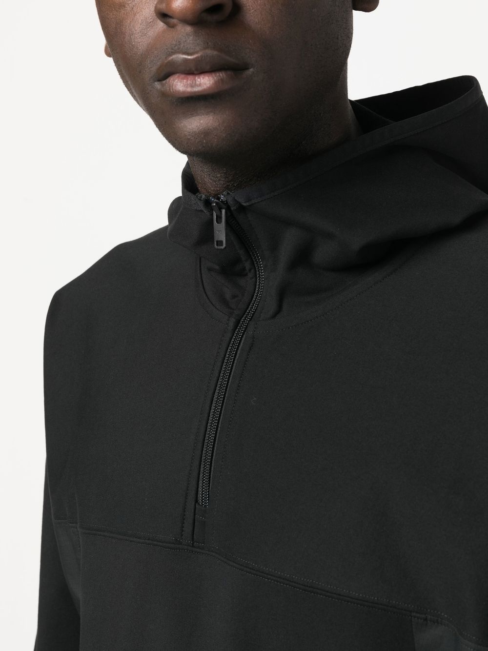 half-zip fastening hoodie - 5