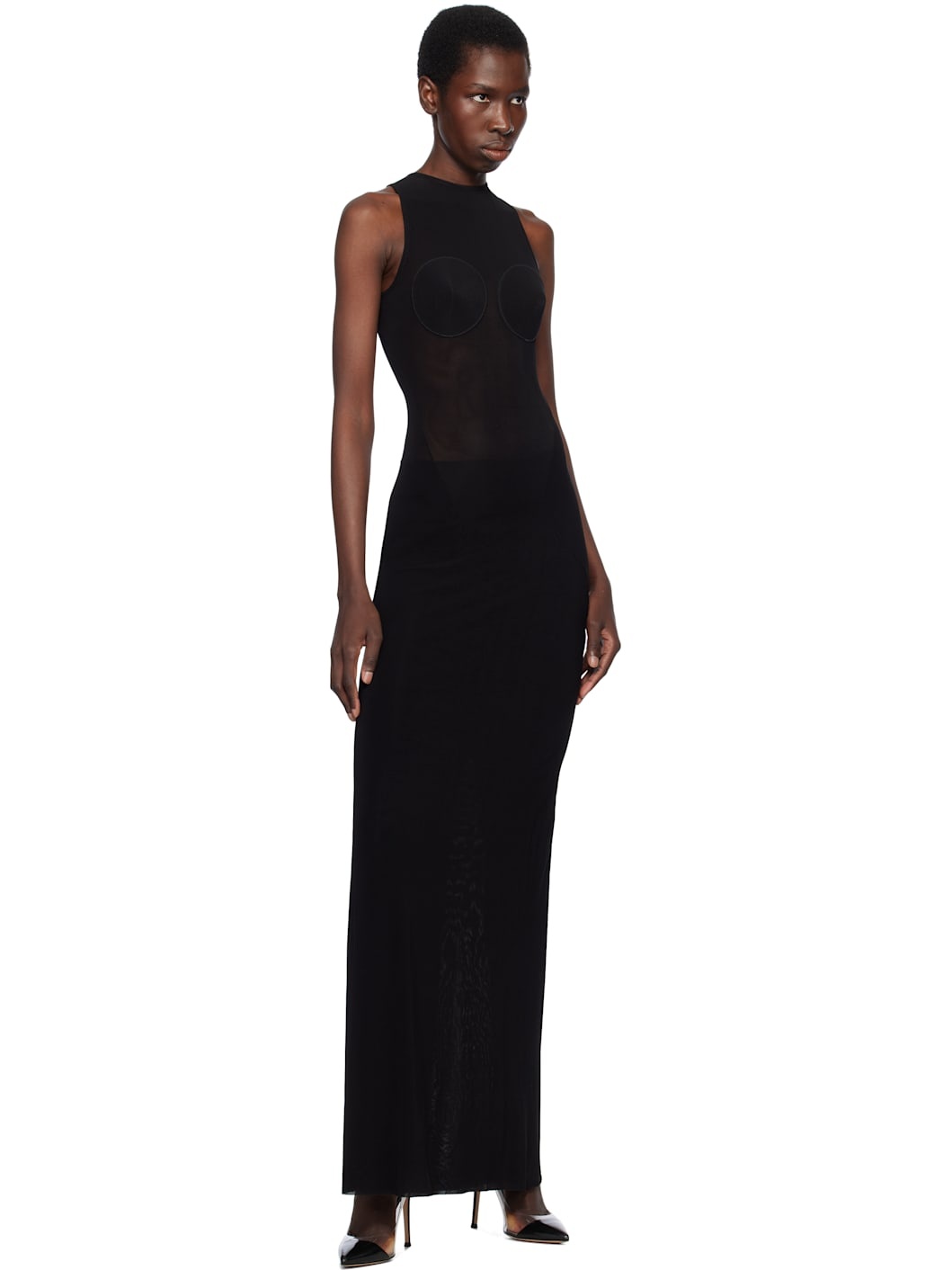 Black 'The Conical' Maxi Dress - 4