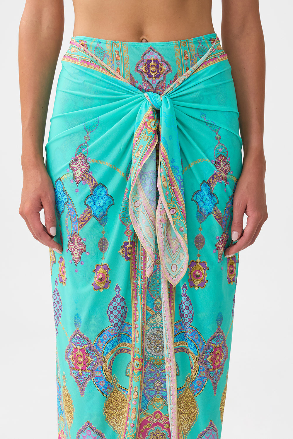 LAYERED MAXI SARONG WITH TIE FRONT THE CONCUBINES CORRIDOR - 6