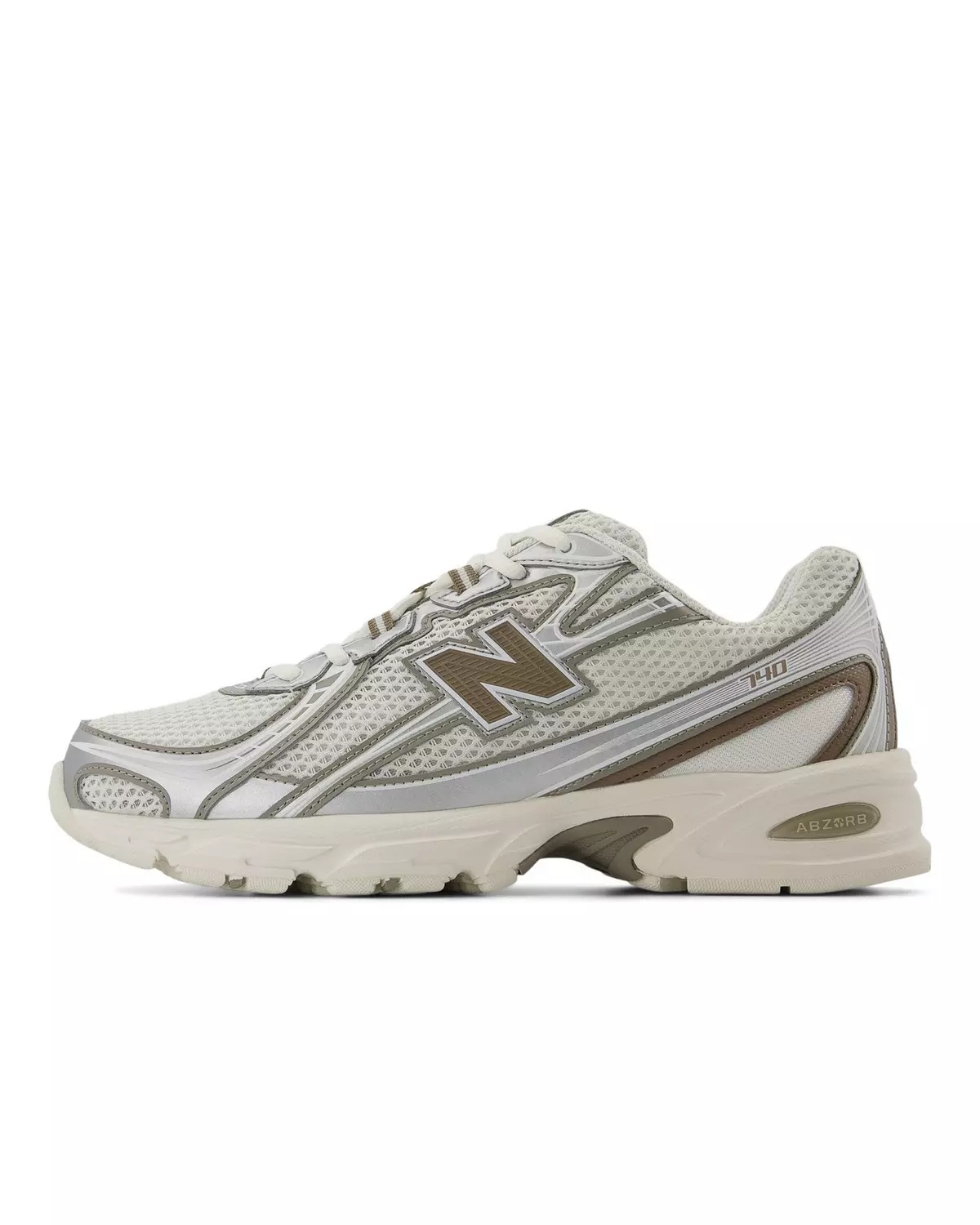740 "White/Brown" Unisex Shoe - 3
