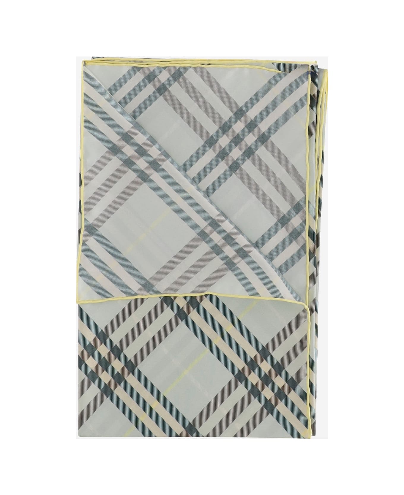 Silk Check Scarf - 3