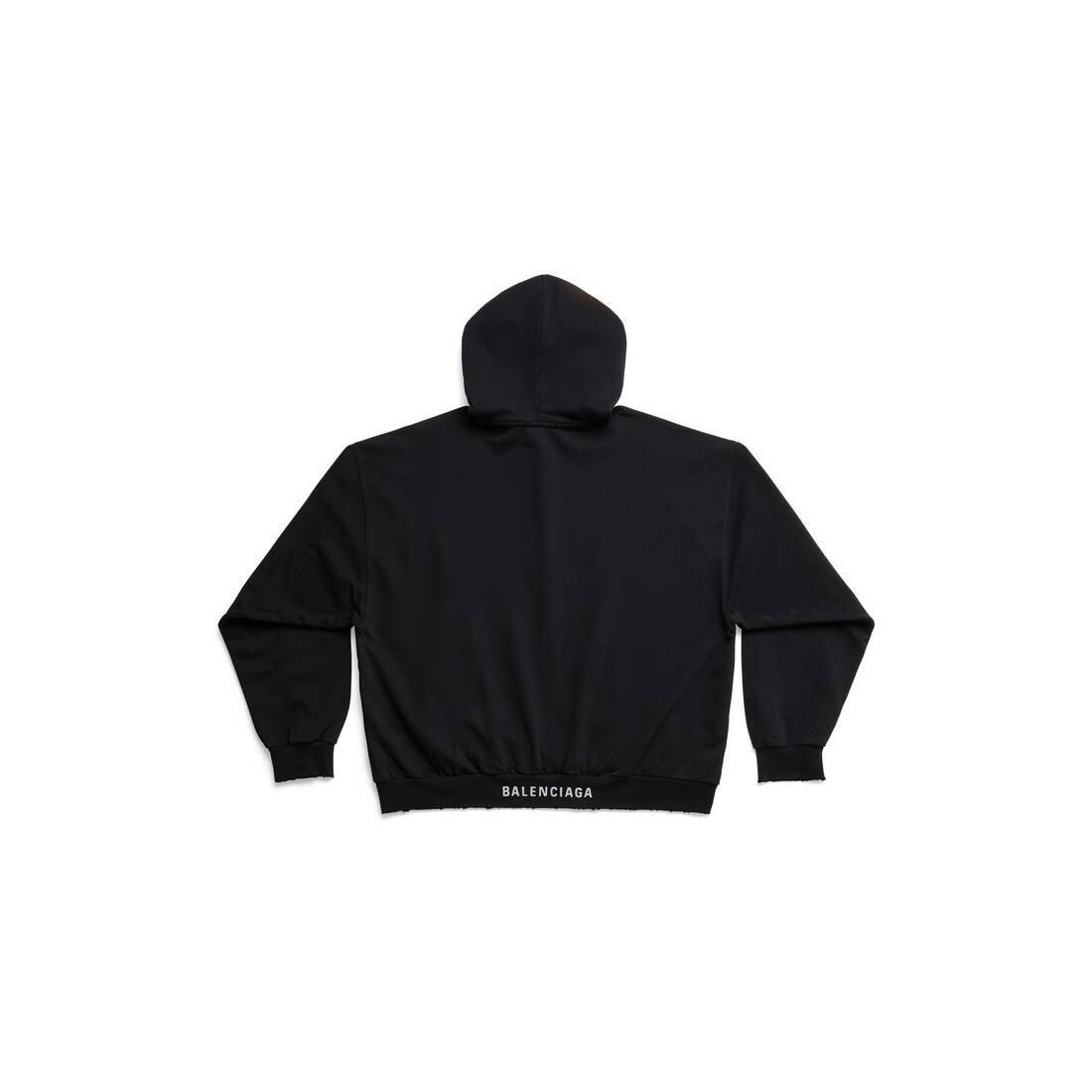 Balenciaga Hoodie Medium Fit in Black Faded - 6