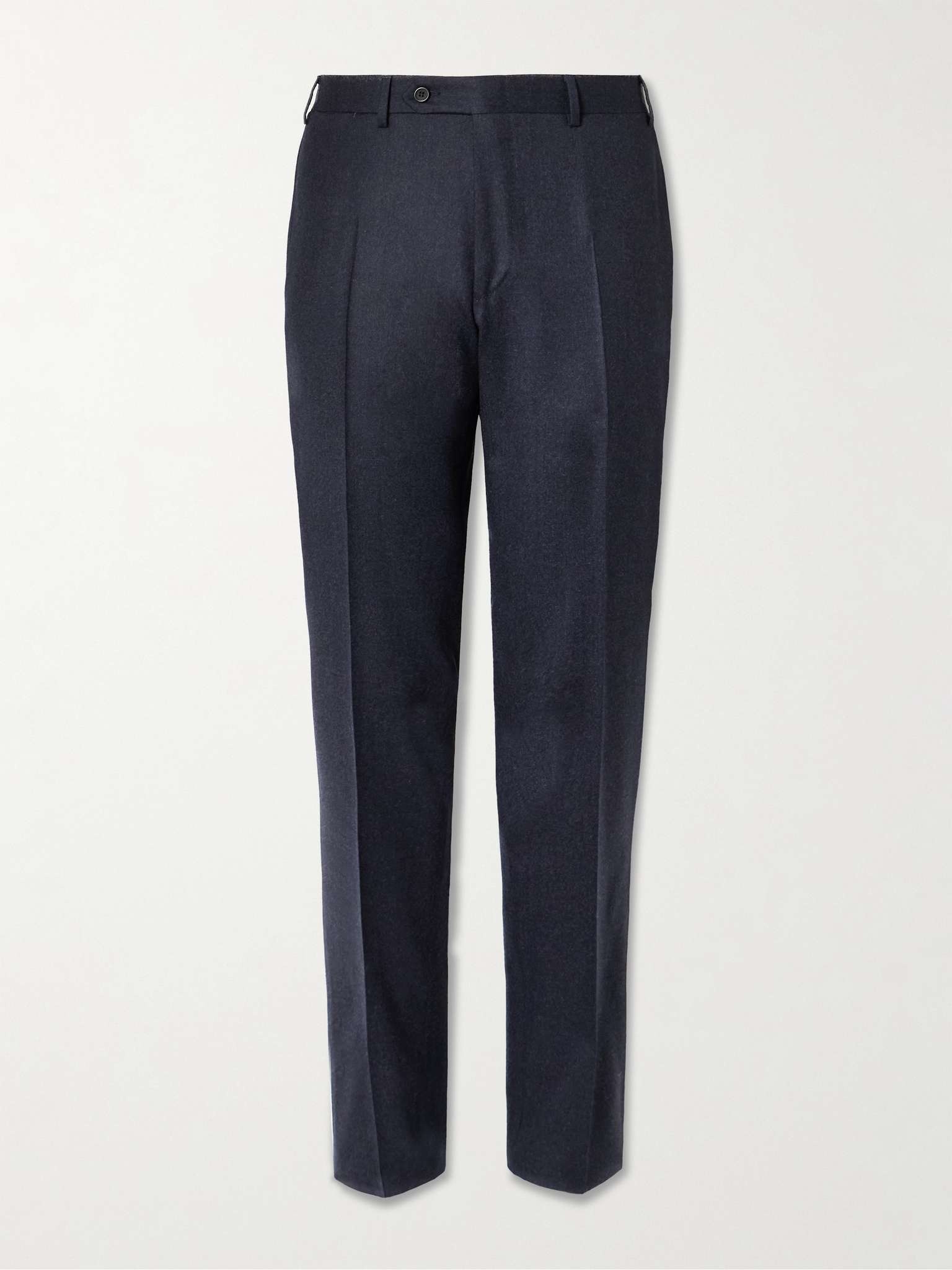 Kei Slim-Fit Wool-Flannel Trousers - 1