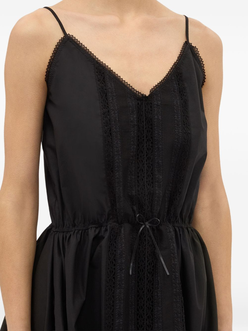 lace trim handkerchief asymmetric dress 5