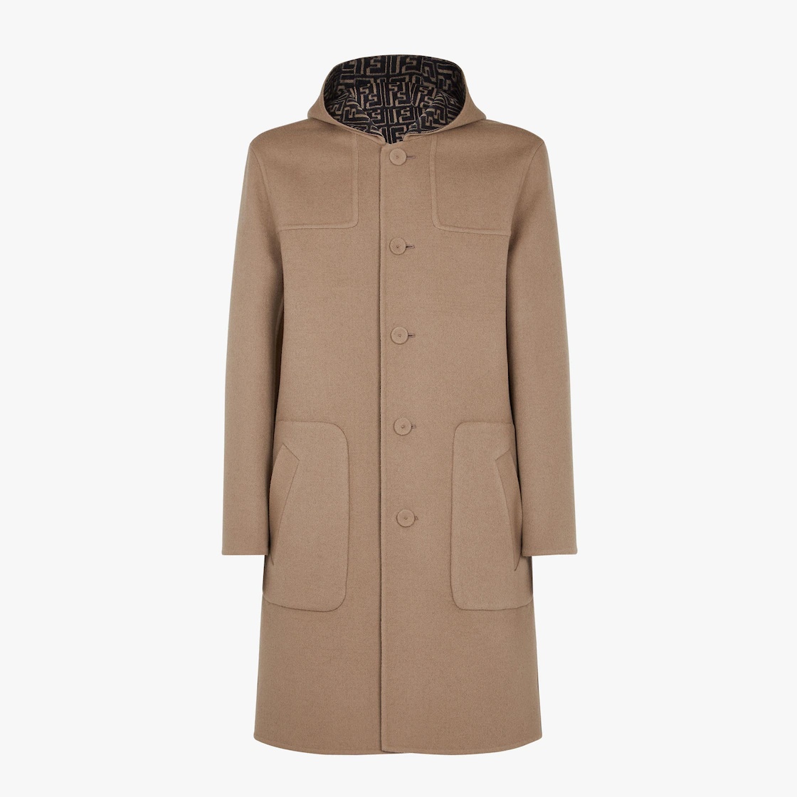 Beige wool coat - 1