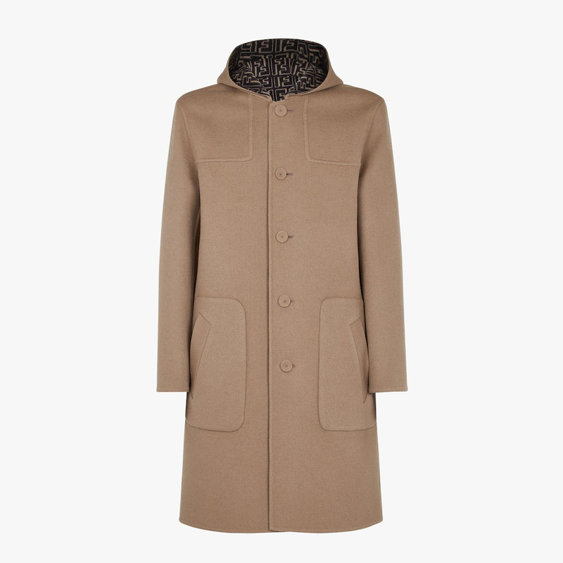 Beige wool coat 1