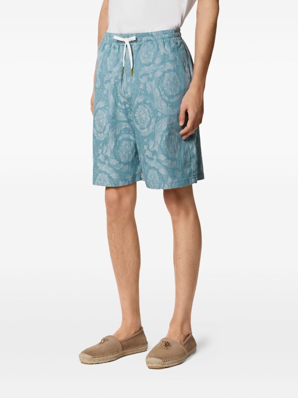Barocco-print shorts - 3