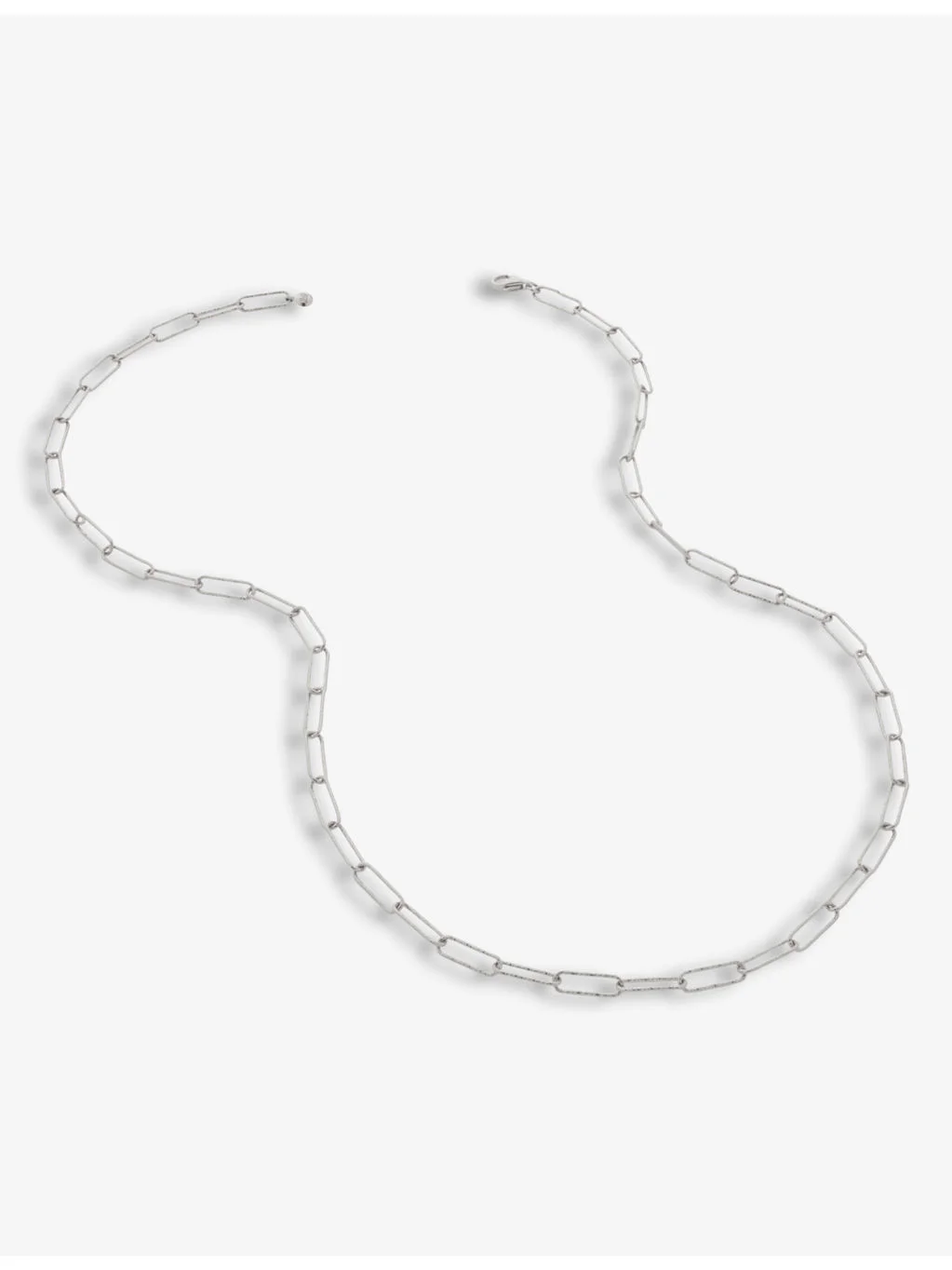 Alta textured recycled sterling silver necklace - 1