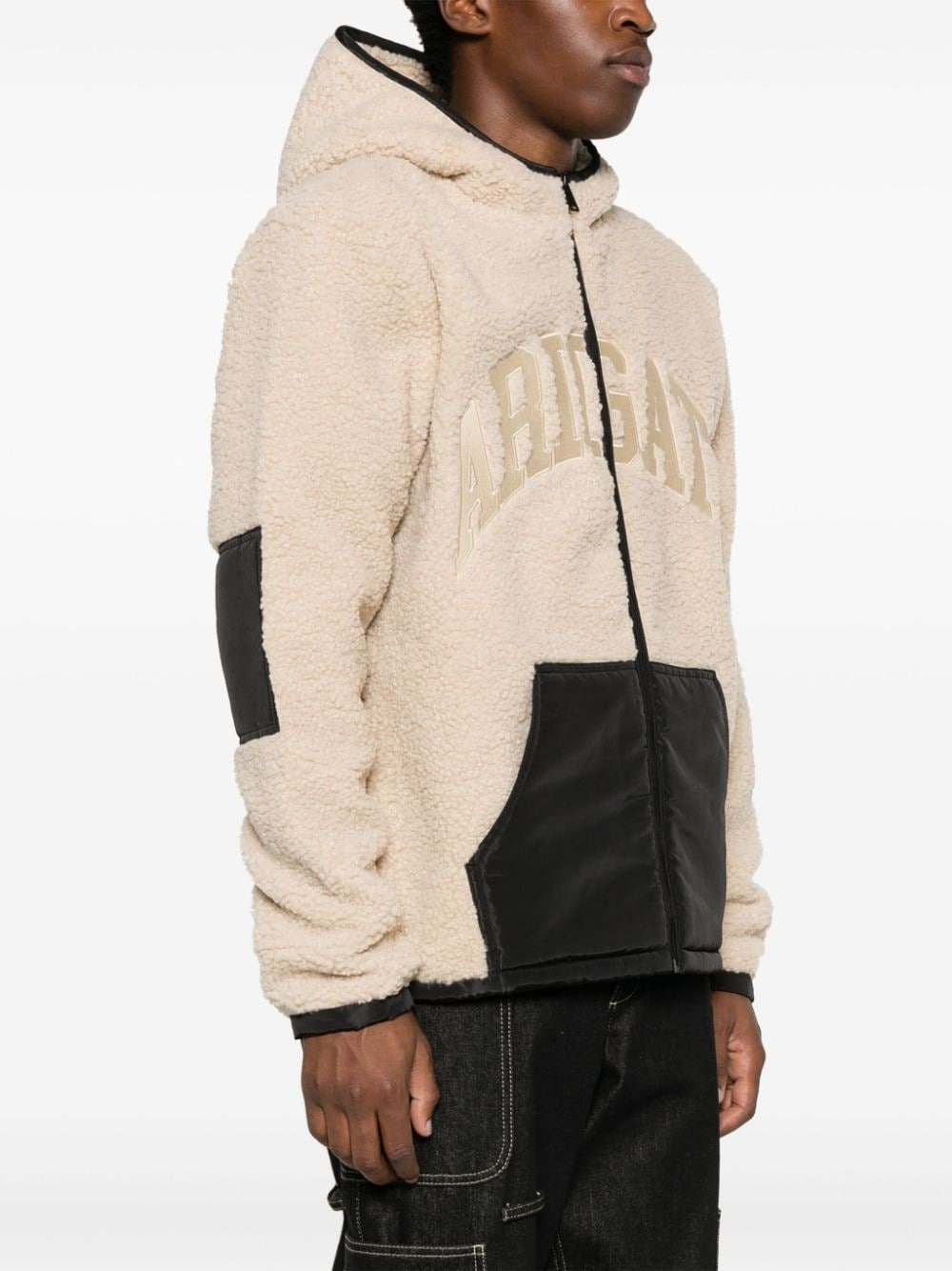 Chief logo-appliquÃ© fleece jacket - 3