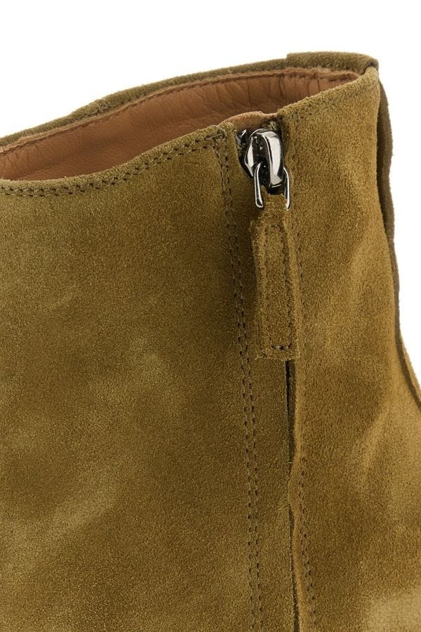 Isabel Marant Beige suede Adnae ankle boots