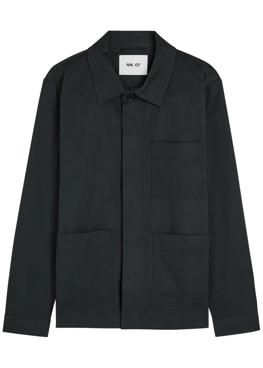 NN07 Olav Piqué Stretch-cotton Overshirt - 1
