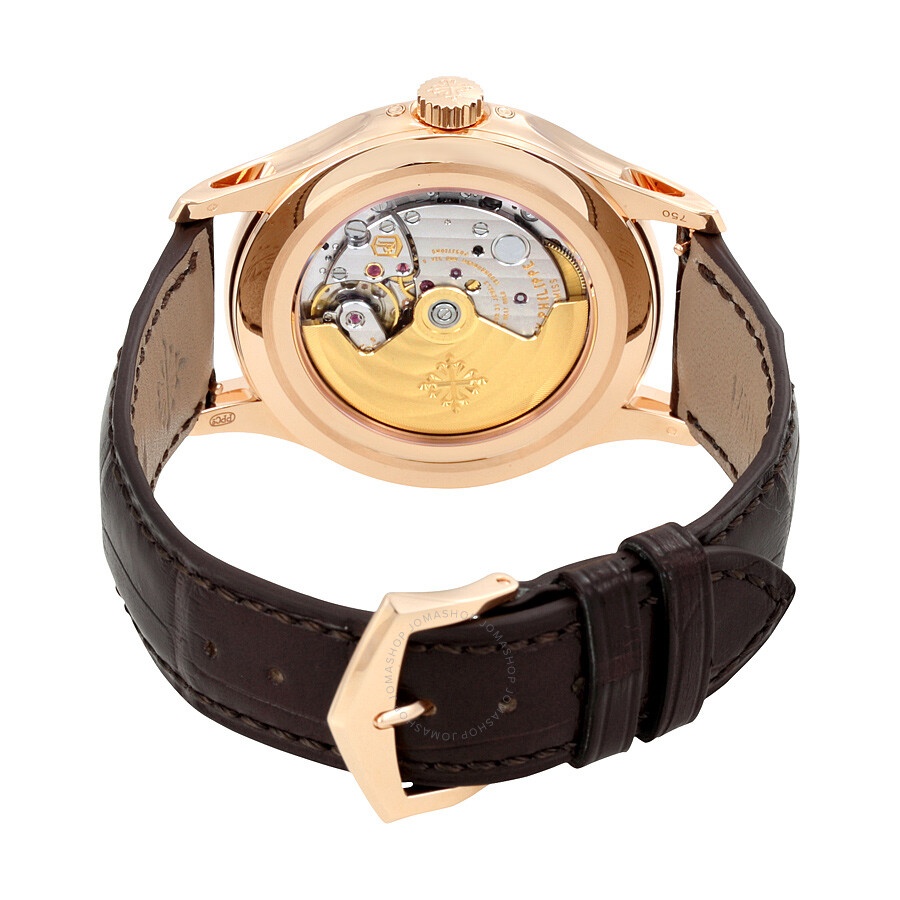 Patek Philippe Annual Calendar Opaline White Dial Brown Leather Men's Watch 5205R-001 - 3