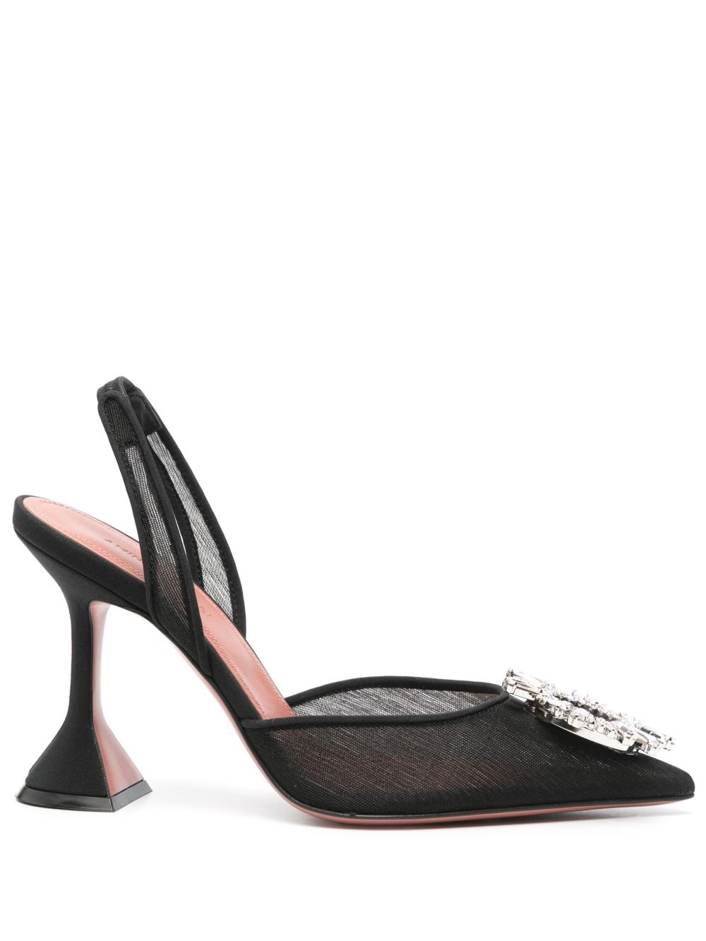 90mm Begum Glass slingback pumps - 1