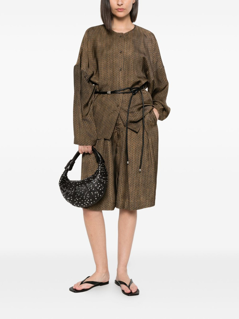 UMA WANG Tate geometric-pattern shirt outlook