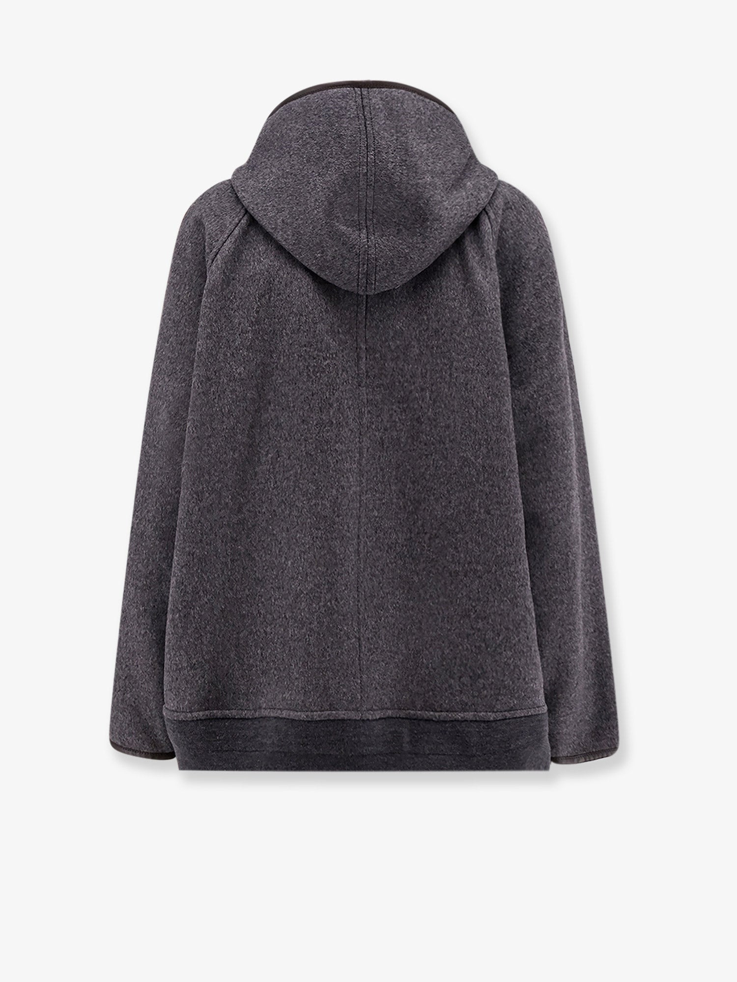 Bottega Veneta Wool Jacket With Leather Profiles - 2