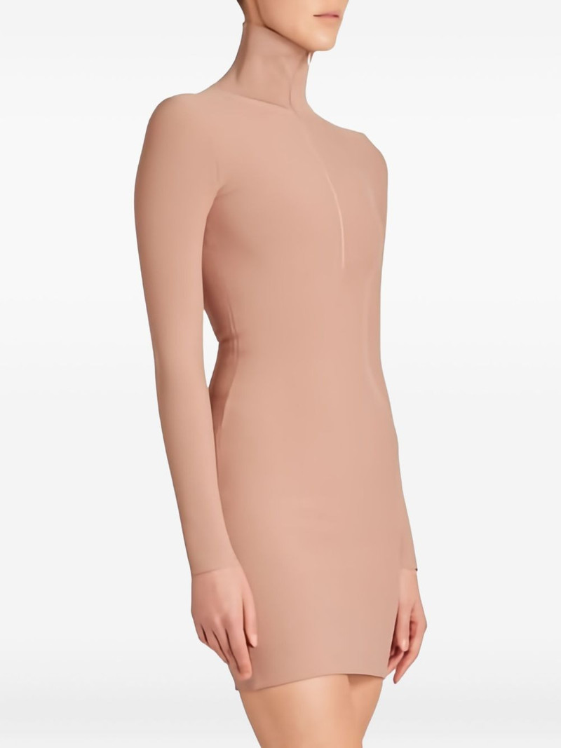 half-zip fastening mini dress 4