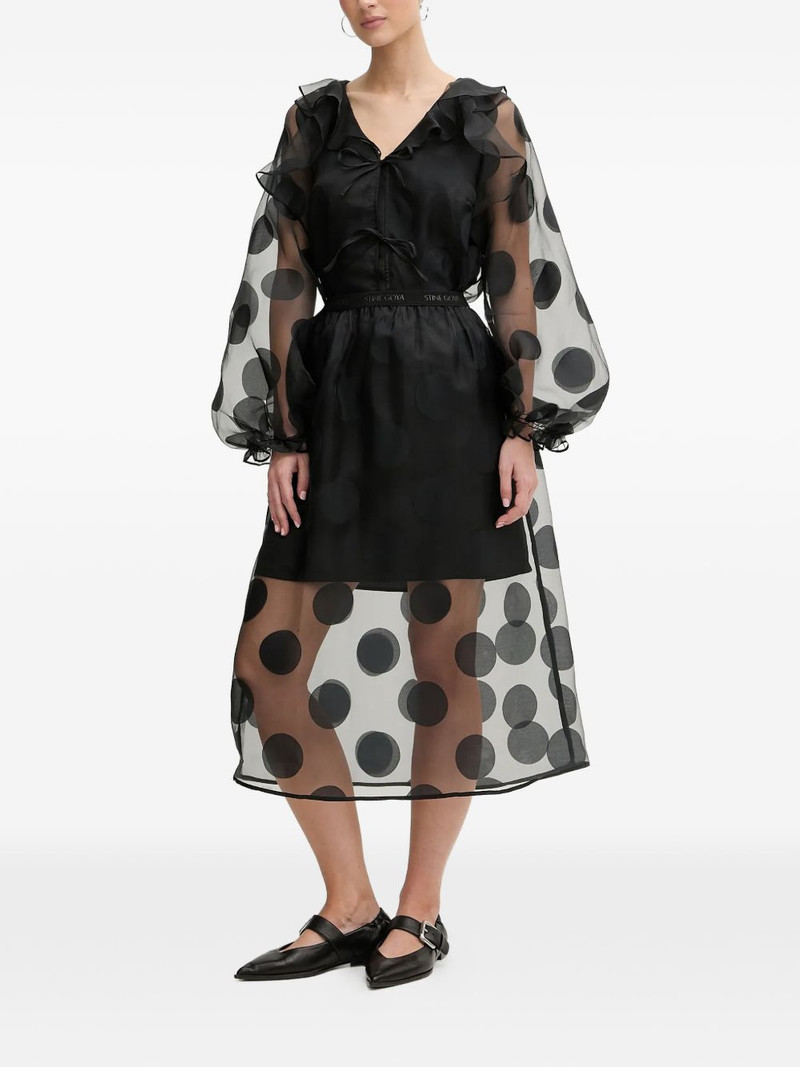 STINE GOYA ruffled polka-dot blouse outlook
