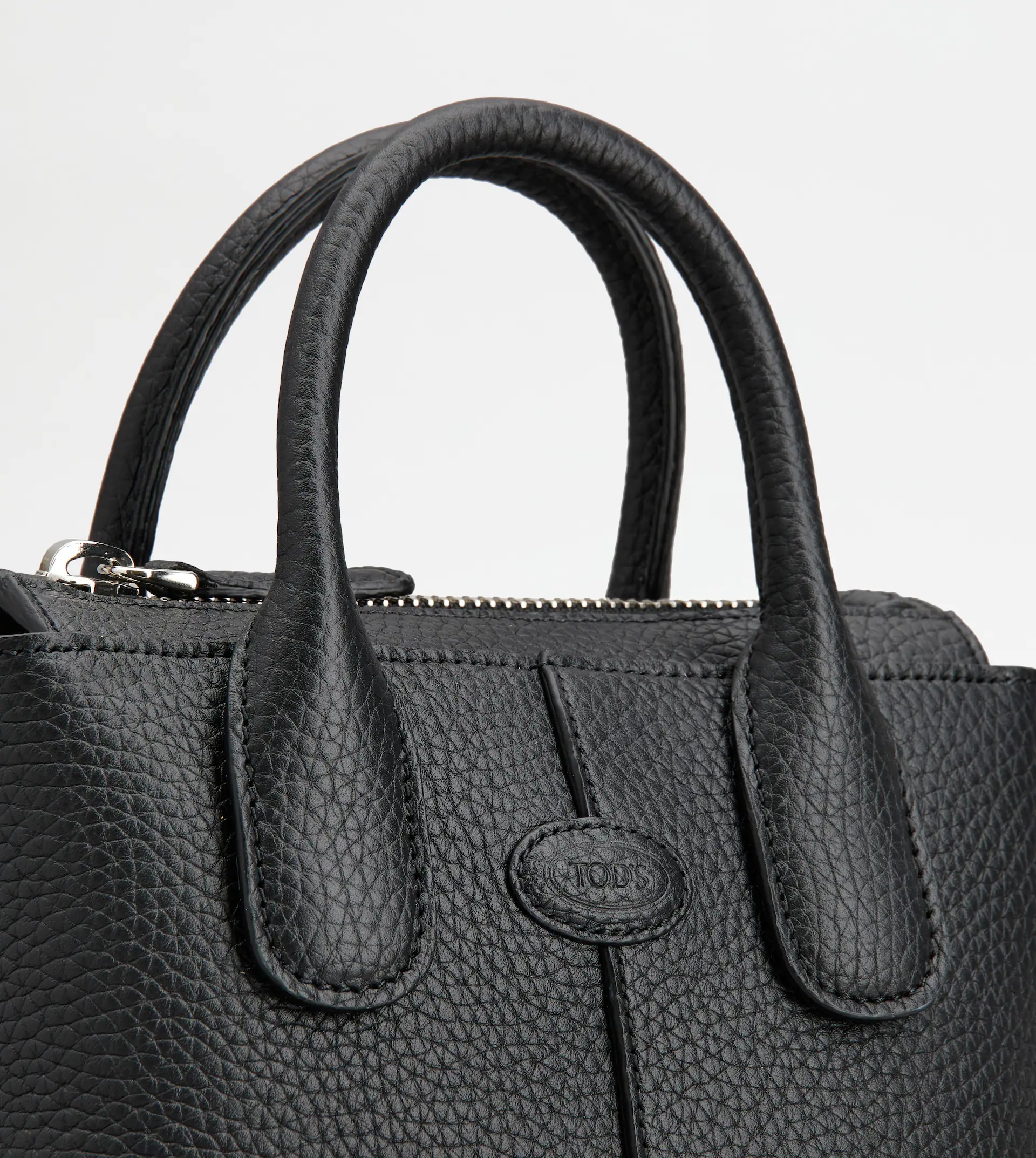 TOD'S DI BAG IN LEATHER MINI - BLACK - 5