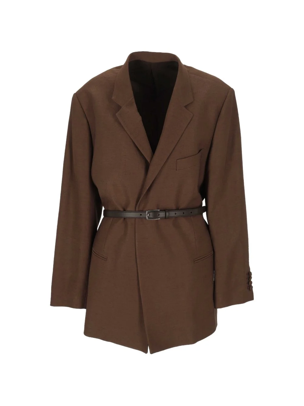 belted jacket - 1