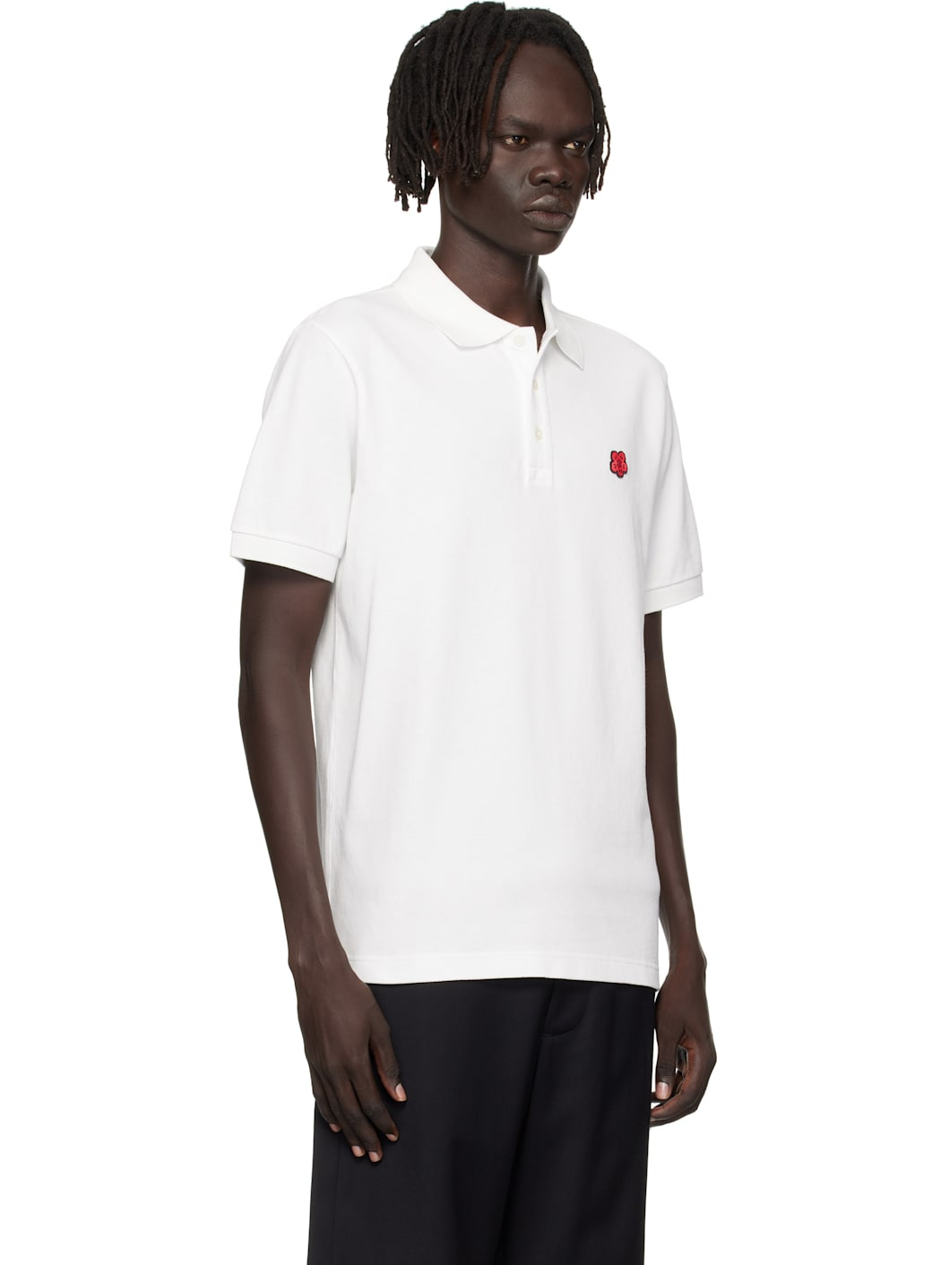 Off-White Kenzo Paris 'Boke Flower' Embroidered Slim Polo - 2