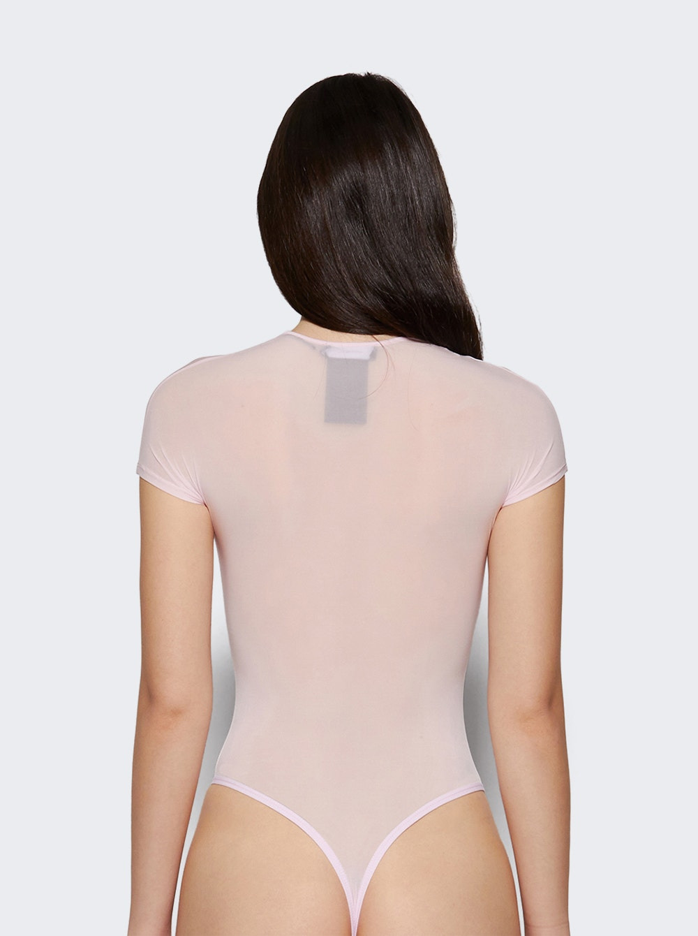 Sheer Cap Sleeve Bodysuit Blush - 4