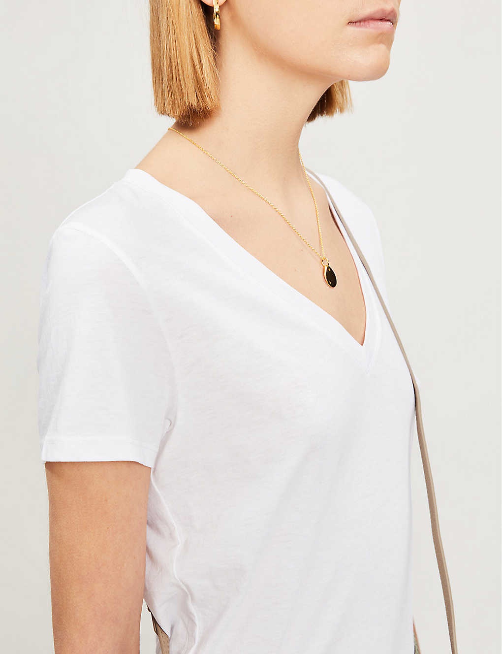 V-neck cotton-jersey T-shirt - 4