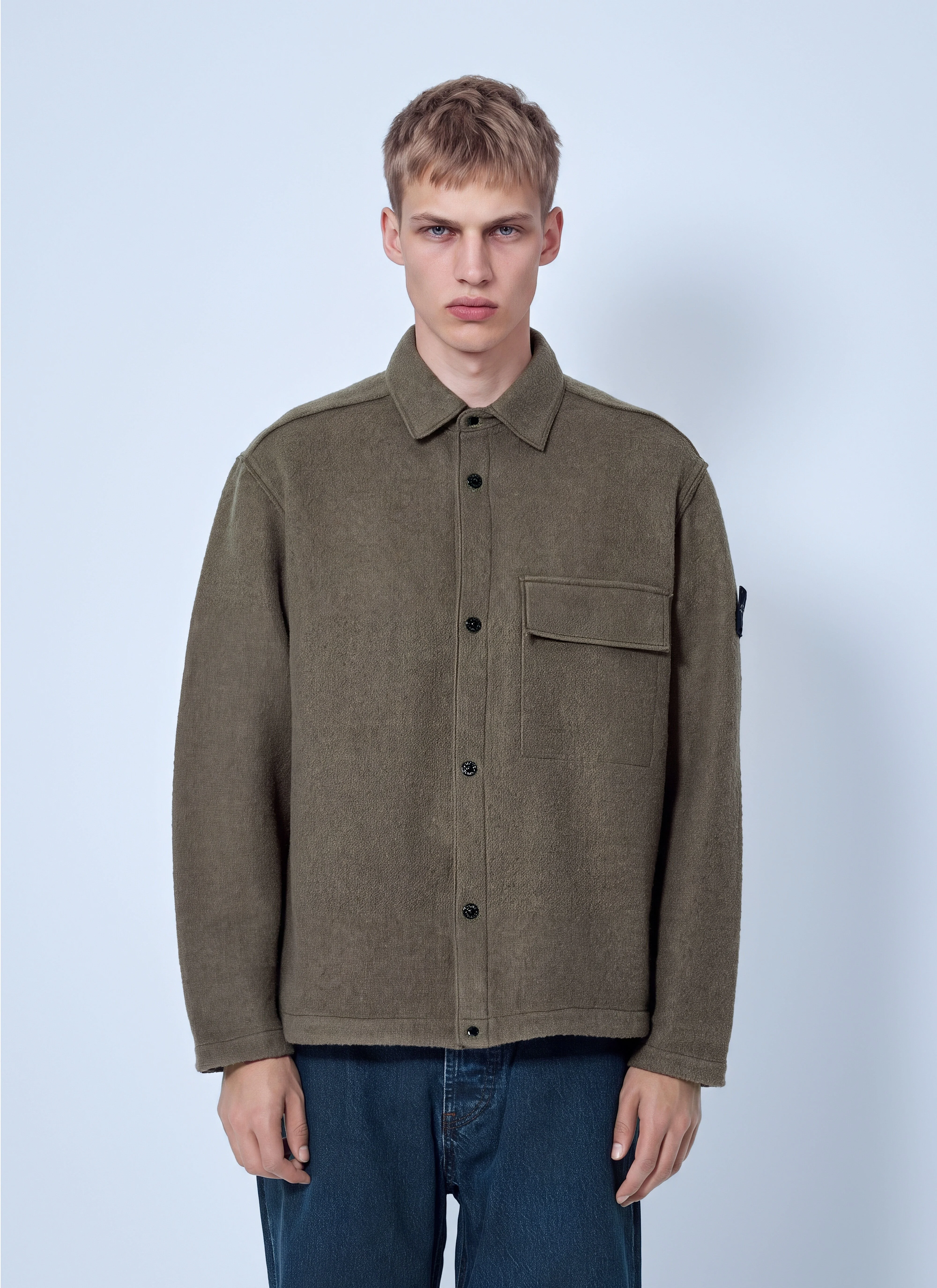 Wool Shirt Jacket - 1
