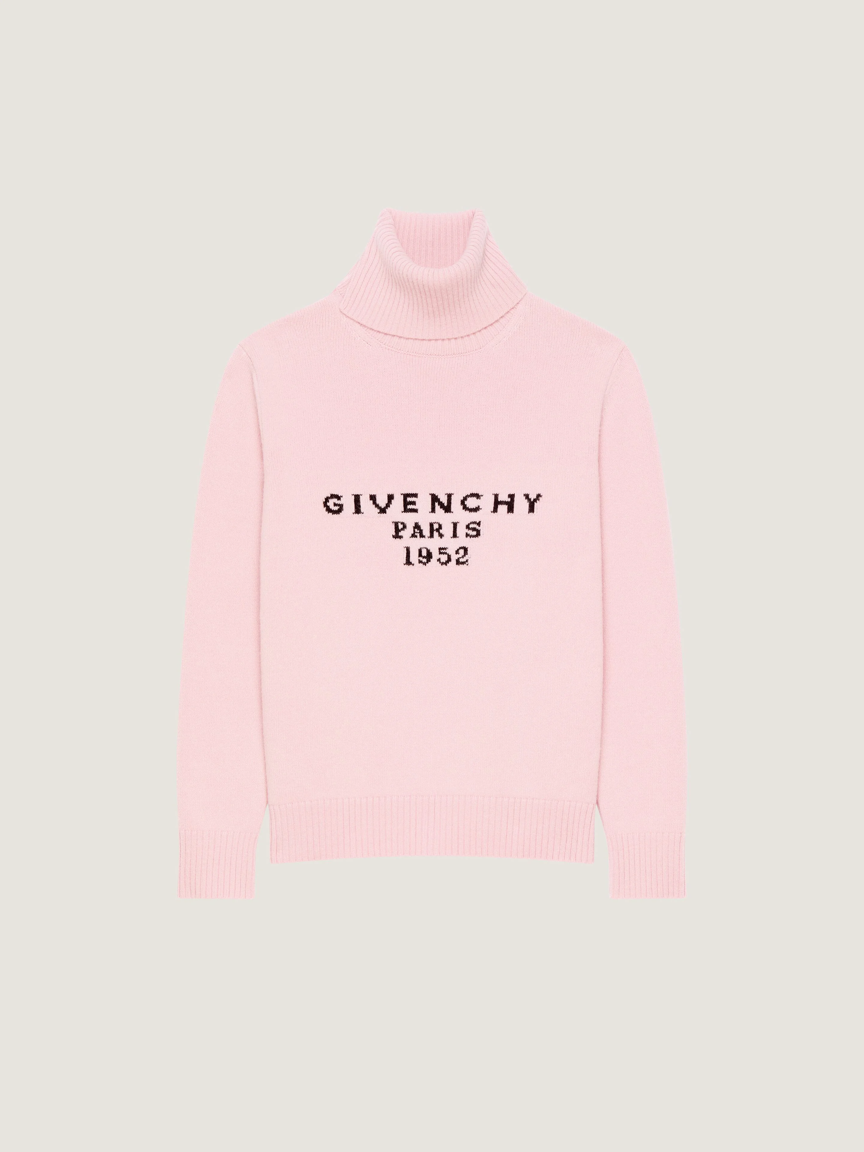 TURTLENECK SWEATER IN WOOL CASHMERE WITH GIVENCHY SIGNATURE - 1