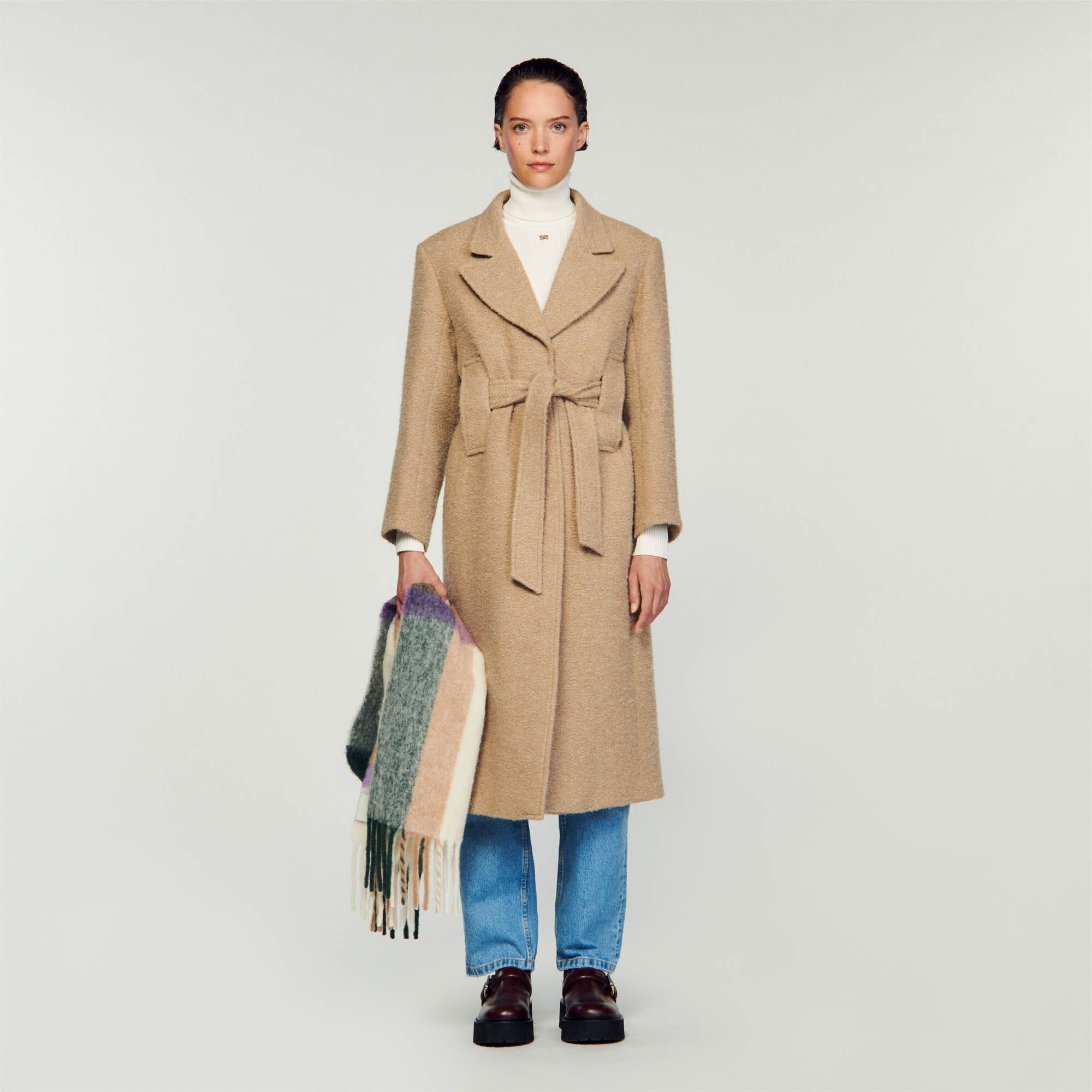 LONG BOUCLÉ COAT - 2