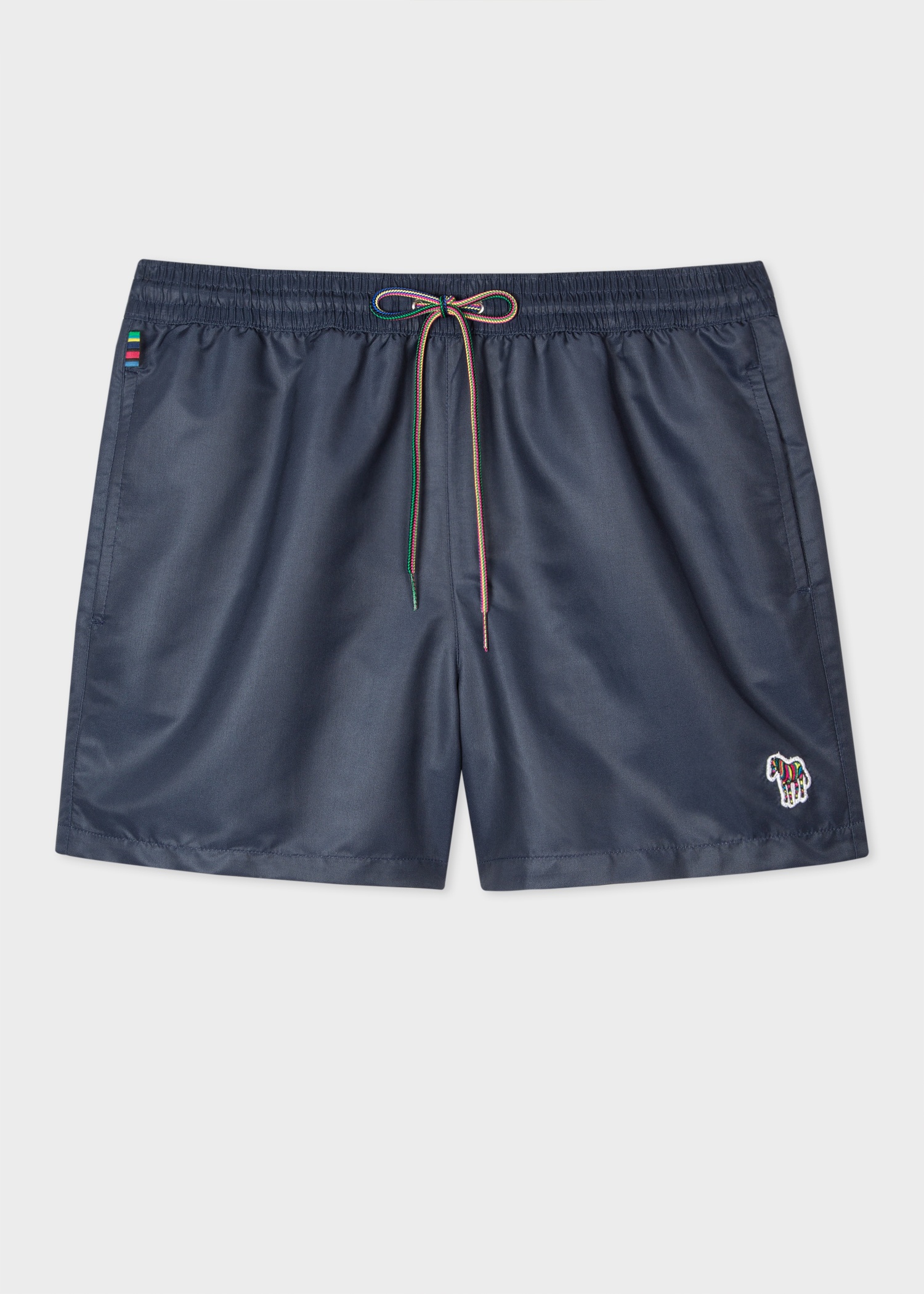 White & Navy 'Zebra' T-Shirt & Swim Short Set - 4