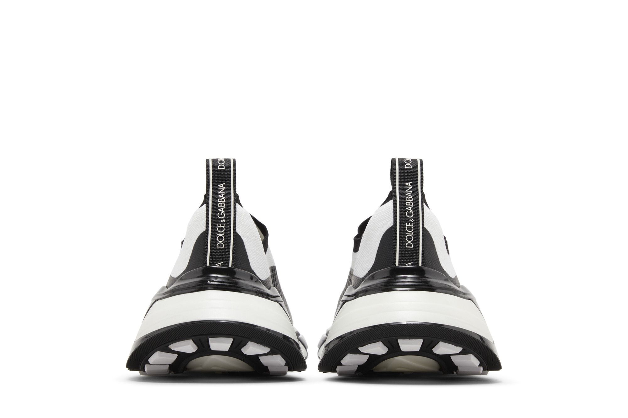 Dolce & Gabbana Stretch Mesh Fast Sneaker 'White Black' - 6