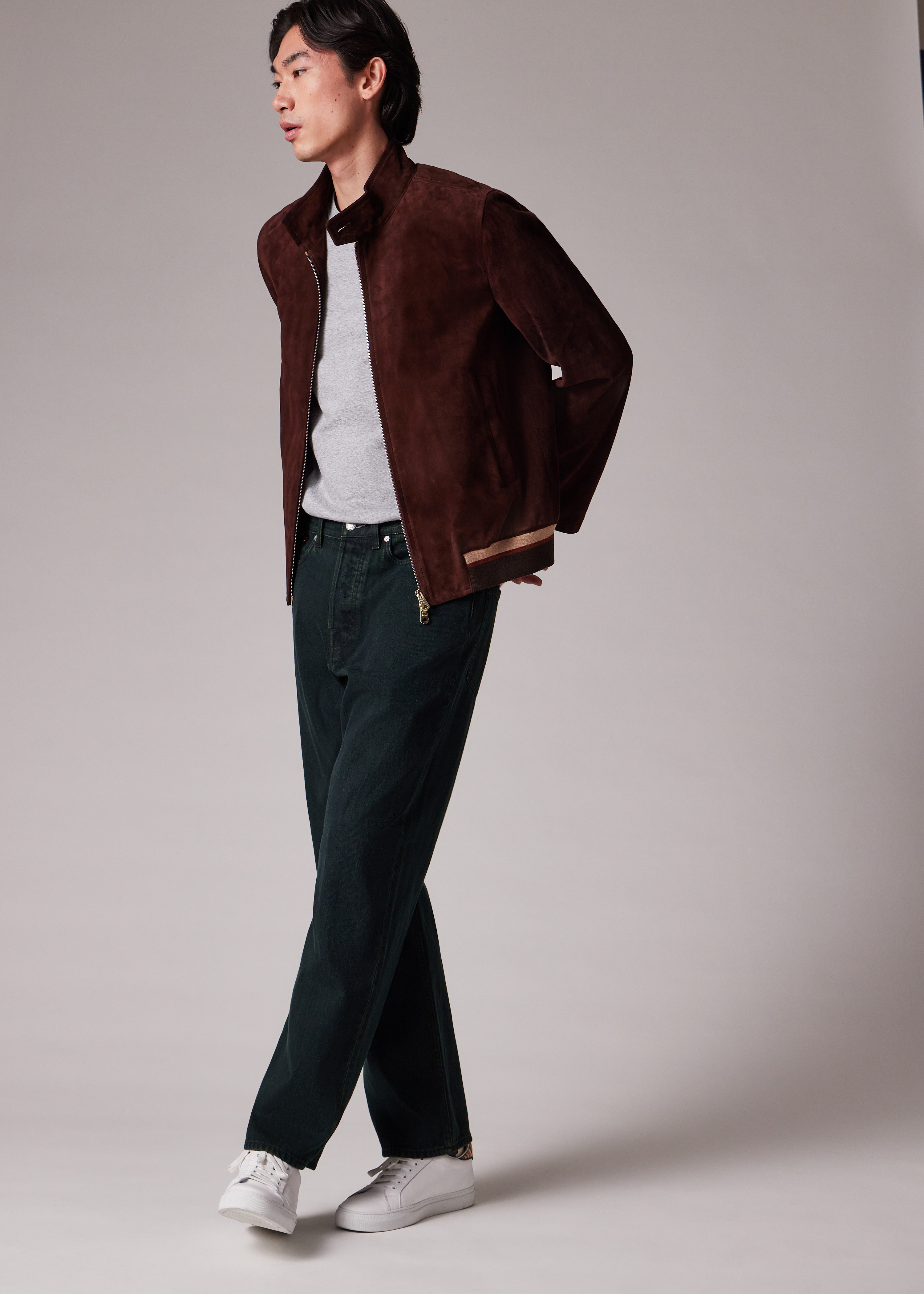 Dark Green Overdyed Jeans - 4
