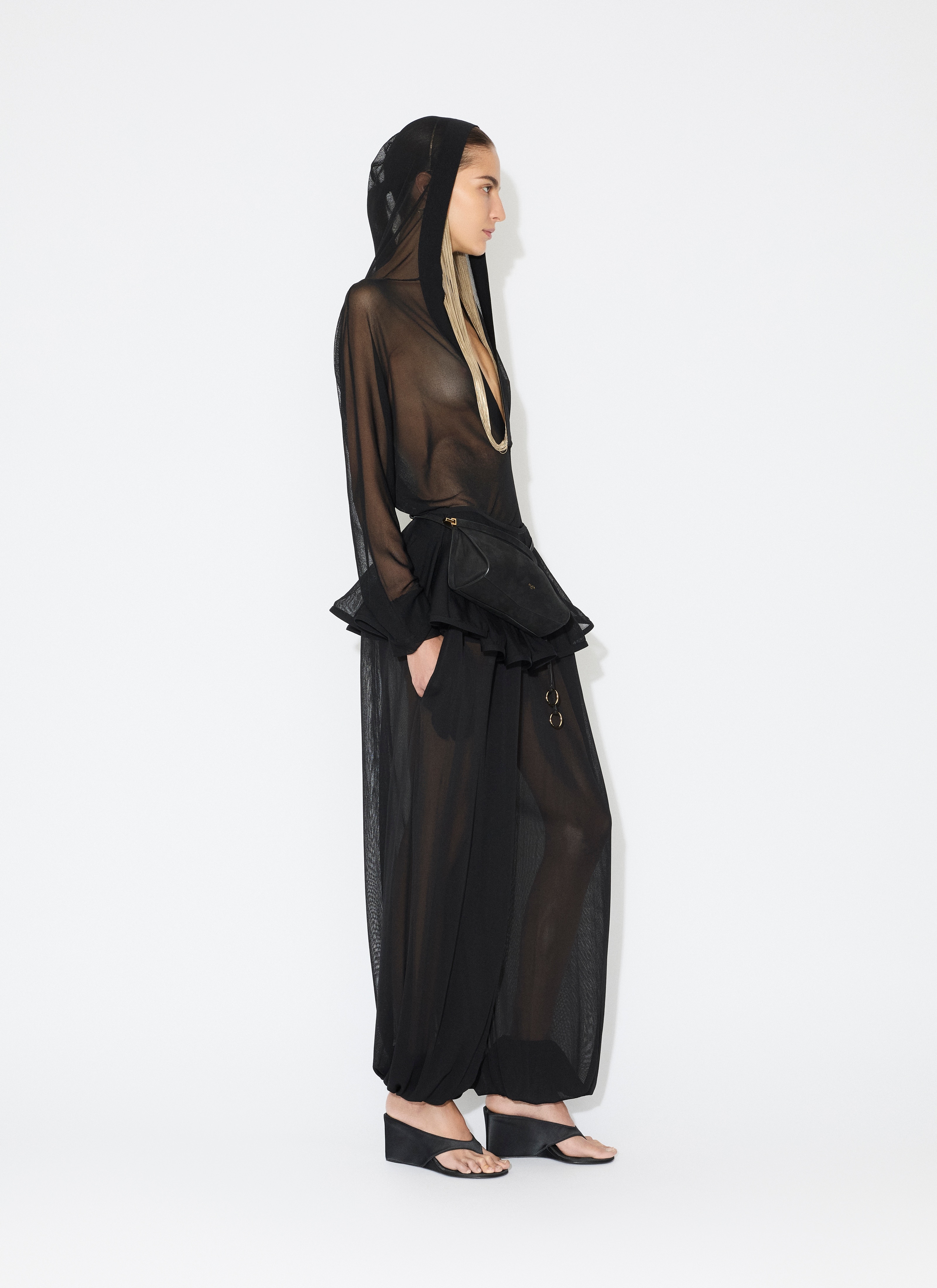 FINE KNIT HOODED BODY - 5