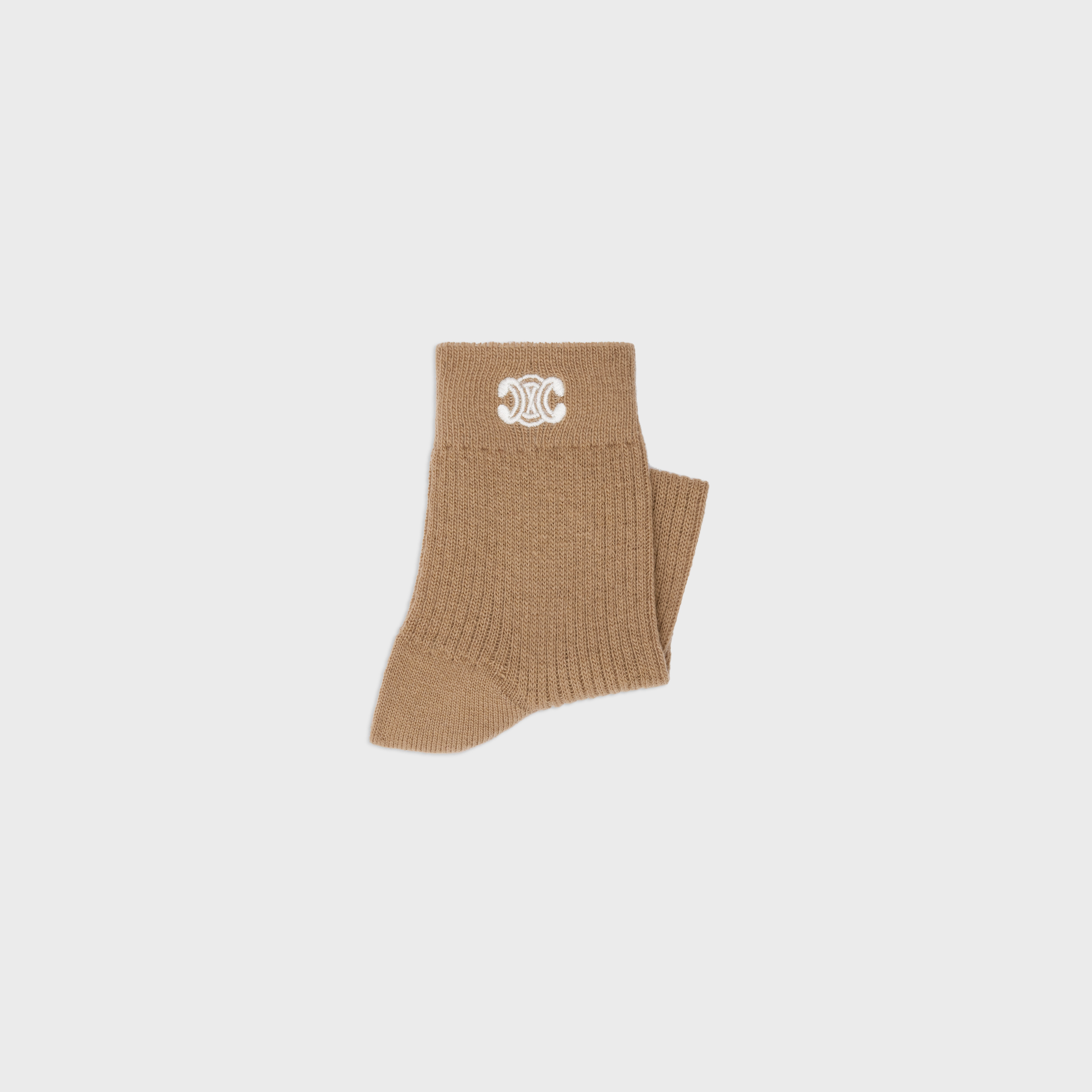 TRIOMPHE SOCKS IN RIBBED WOOL - 2