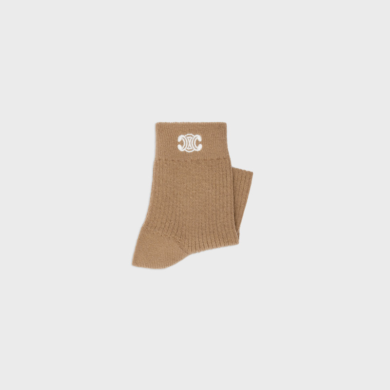 CELINE TRIOMPHE SOCKS IN RIBBED WOOL outlook