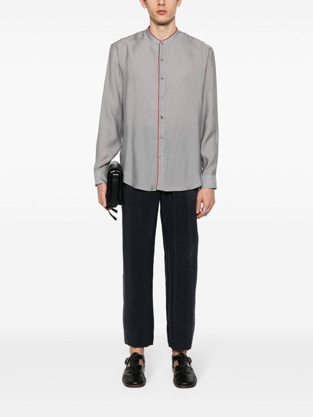 twill tapered trousers - 2